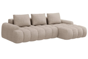 Cosmopolitan Design Pískově hnědá rozkládací pohovka Linz 275 cm