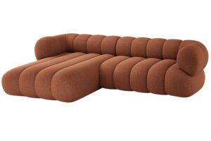 Cosmopolitan Design Terakotově oranžová rohová pohovka Koge 270 cm