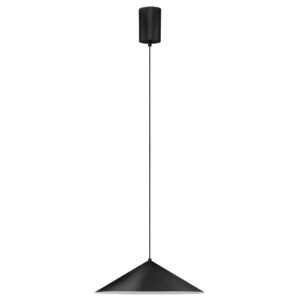 Nova Luce Černé kovové závěsné LED světlo Lui 39