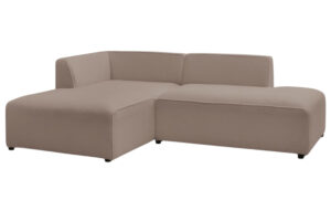 Bobochic Paris Hnědá bouclé rohová pohovka Megeve 250 cm