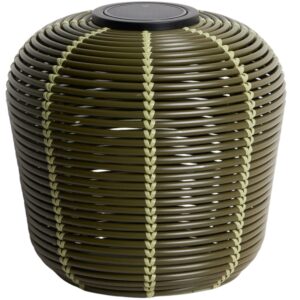 Kave Home Zelená zahradní solární lampa Garoina Ø 35 cm