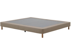 Kave Home Hnědá čalouněná dvoulůžková postel Ofelia 180 x 200 cm