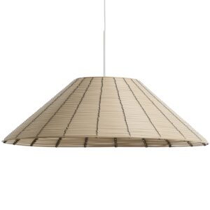 Kave Home Béžové stínidlo z umělého ratanu Saranella ⌀ 50 cm