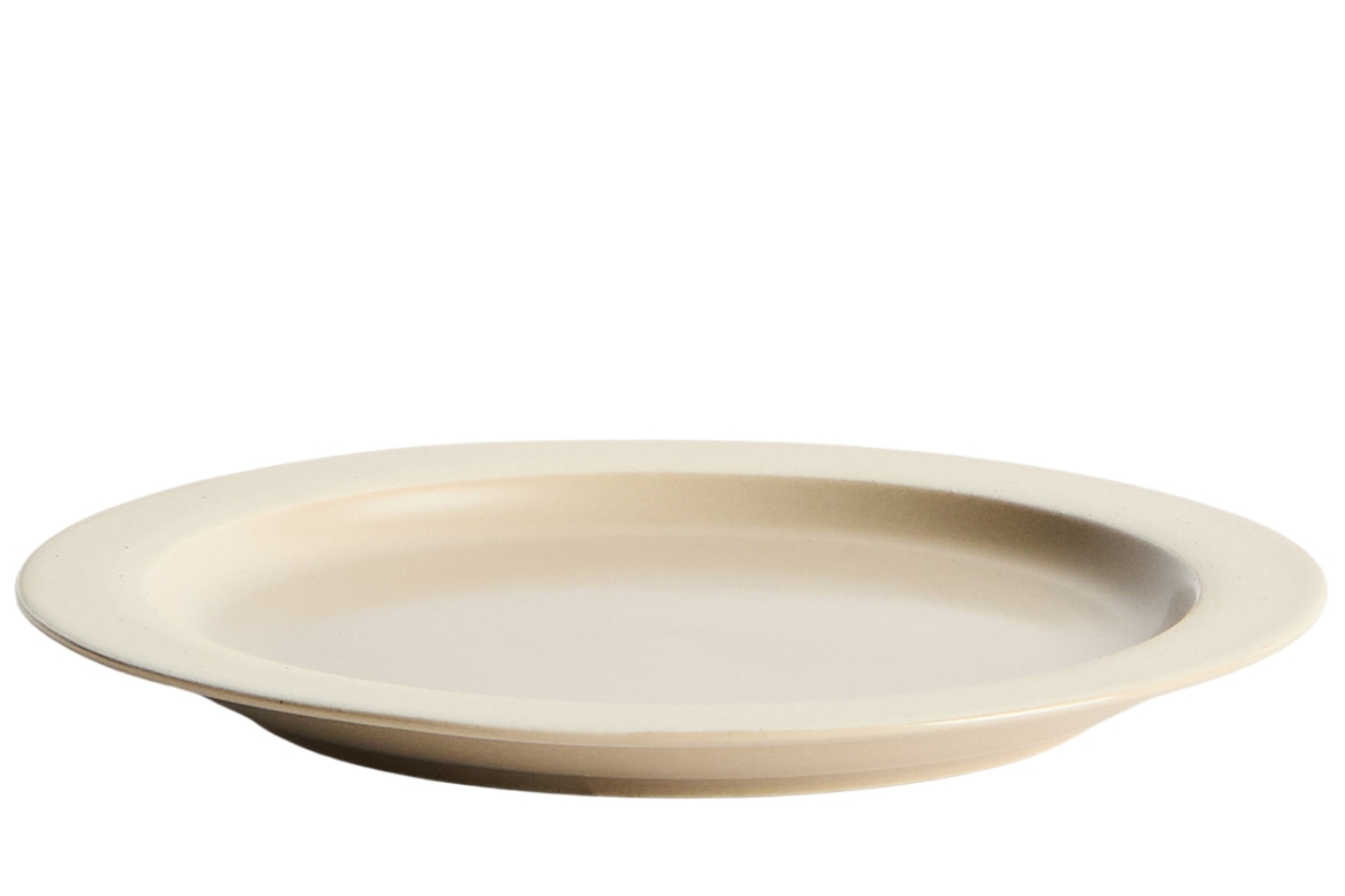 Kave Home Béžový keramický talíř Doren Ø20 cm