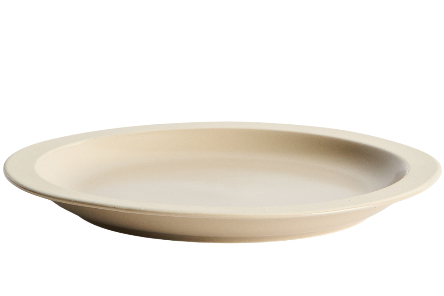Kave Home Béžový keramický talíř Doren Ø25 cm