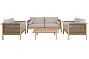 Dutchbone Dřevěný zahradní set pohovky