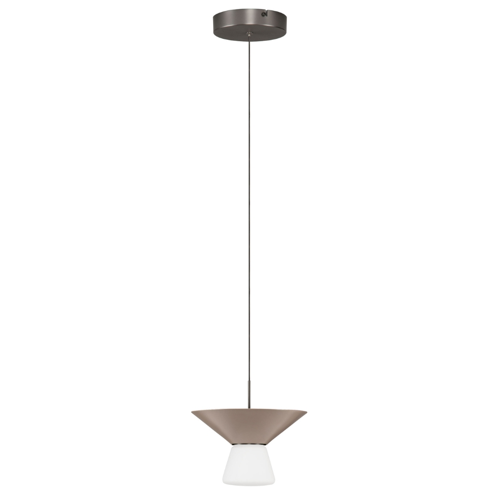 Nova Luce Světle hnědé závěsné LED světlo Baris 22 cm