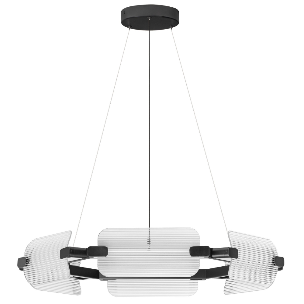 Nova Luce Skleněné závěsné LED světlo Emery 82 cm
