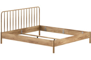 Vipack Dubová postel Olive 160 x 200 cm s čelem