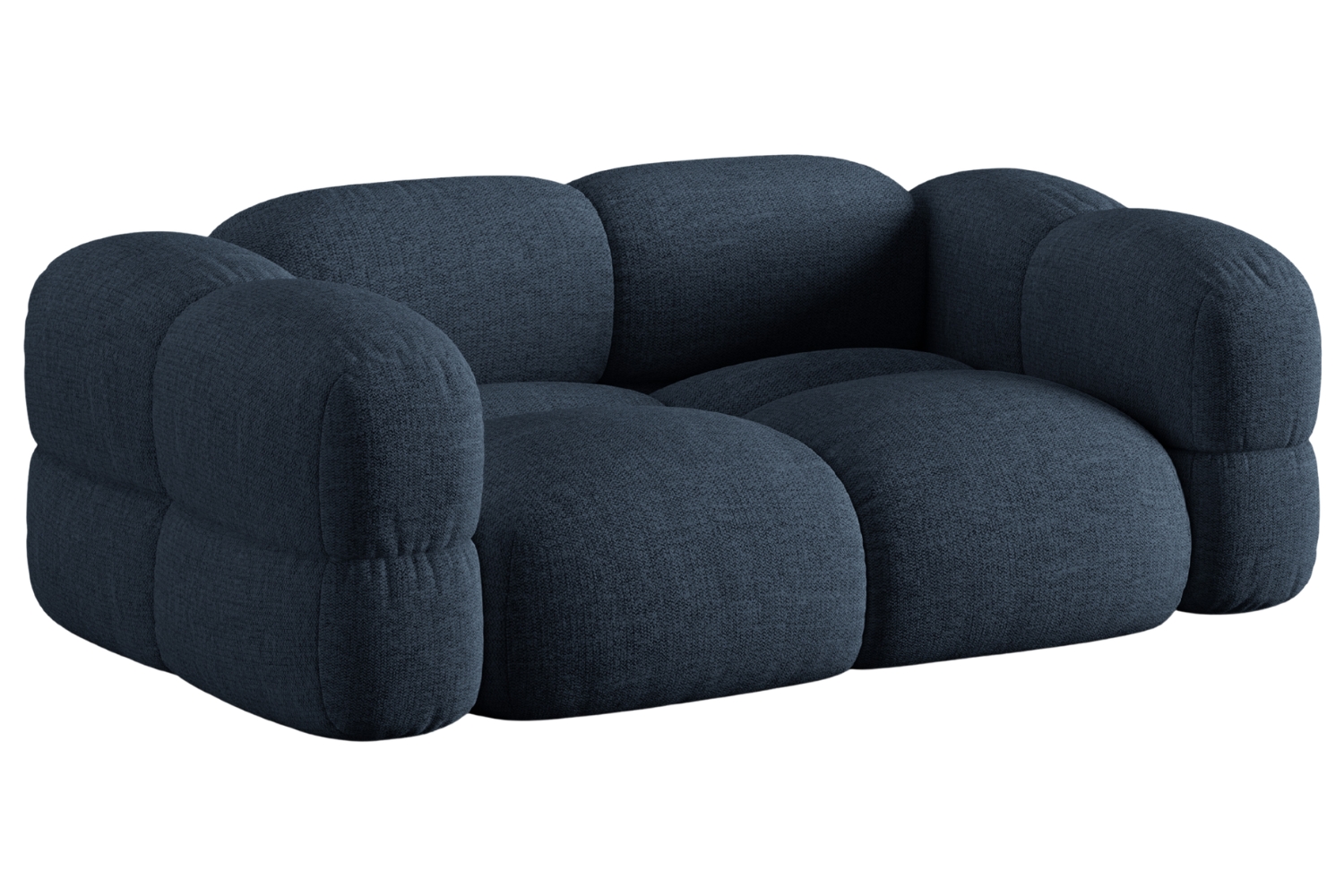 Cosmopolitan Design Tmavě modrá trojmístná pohovka Loretto 210 cm