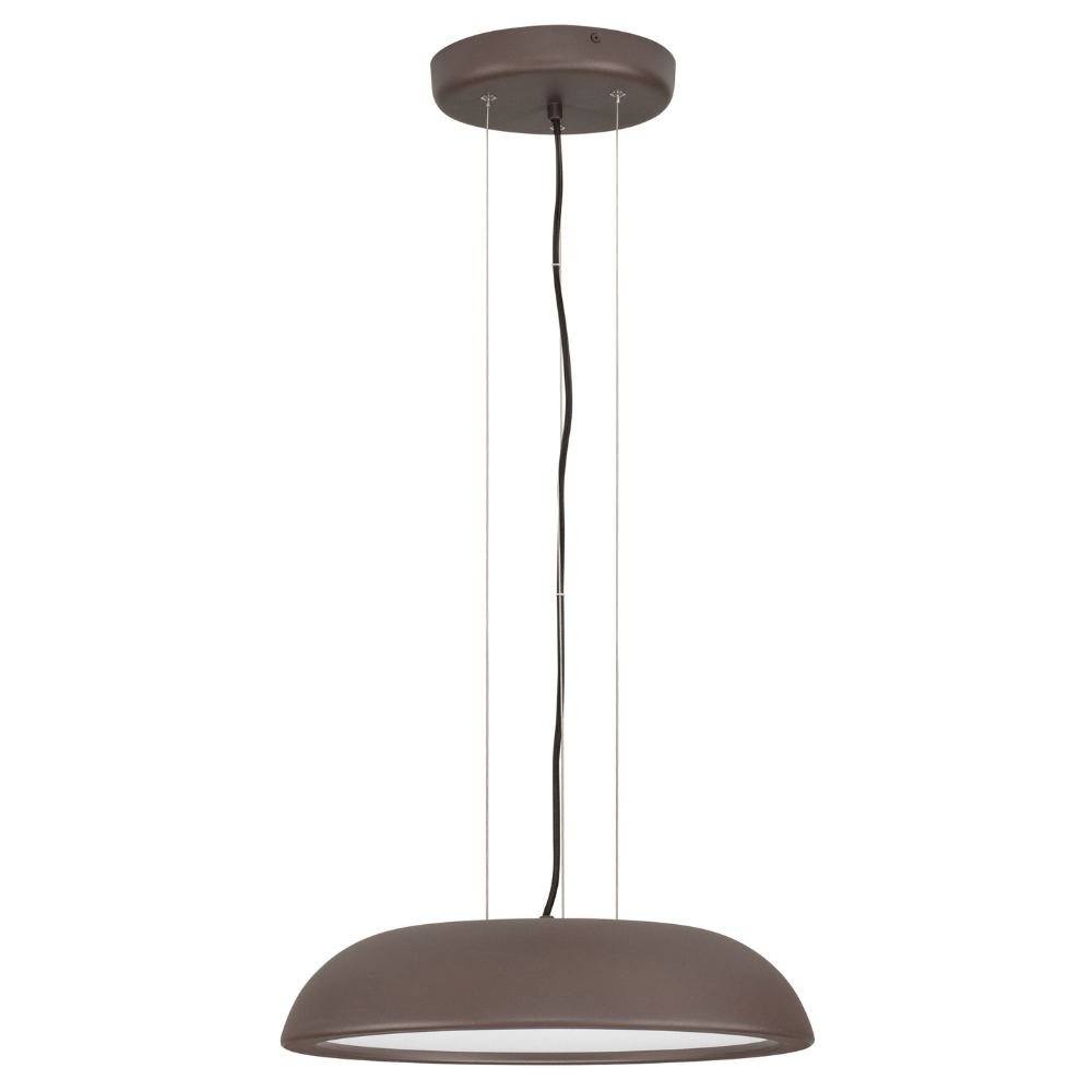Nova Luce Hnědé kovové závěsné LED světlo Felicia 45 cm
