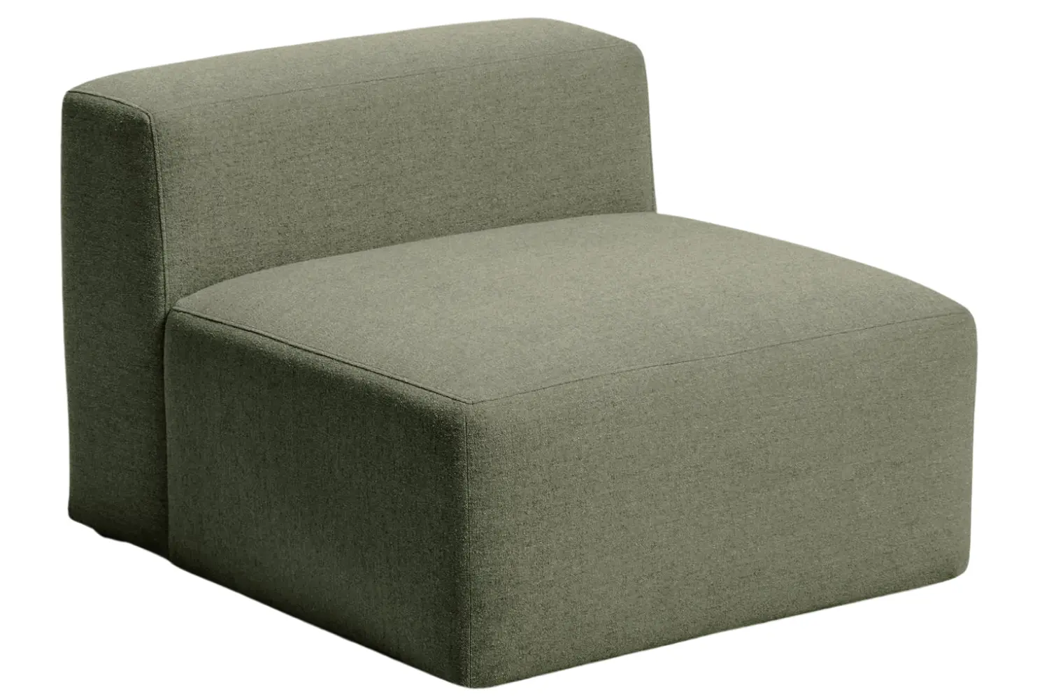Kave Home Zelené křeslo Blok 100 cm